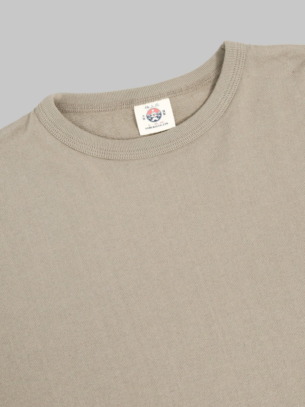 Samurai Jeans SJST-RIM Inlay Loopwheel Solid Tee Concrete Grey