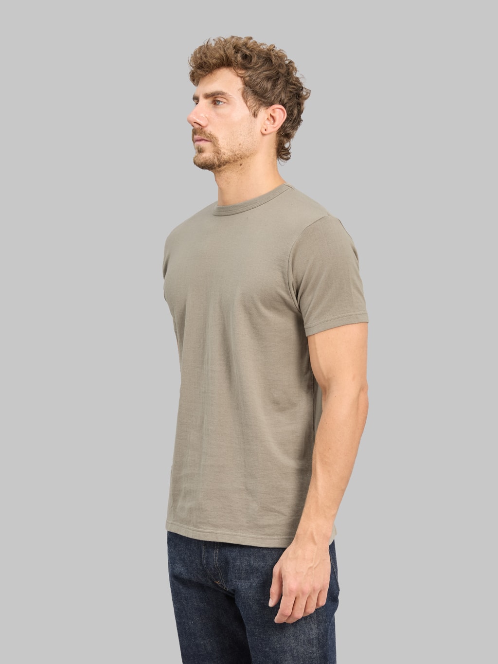 Samurai Jeans SJST-RIM Inlay Loopwheel Solid Tee Concrete Grey