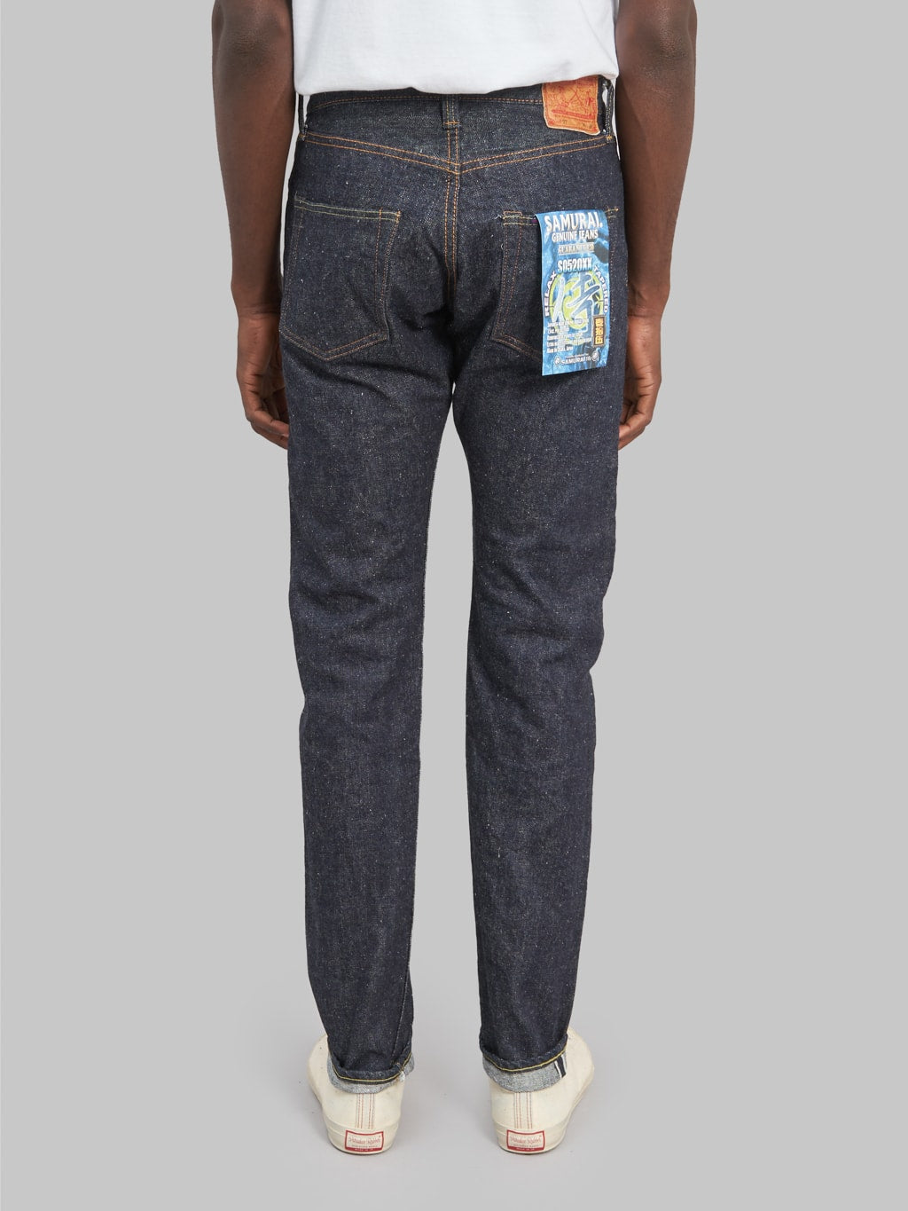 samurai jeans s0520xx otokogi 15oz relaxed tapered jeans back rise