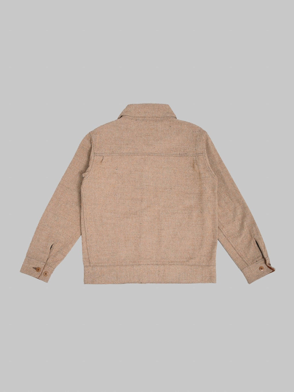 Samurai Jeans S100NAJ25 Elemental Flannel Jacket Beige - Redcast Heritage Co.