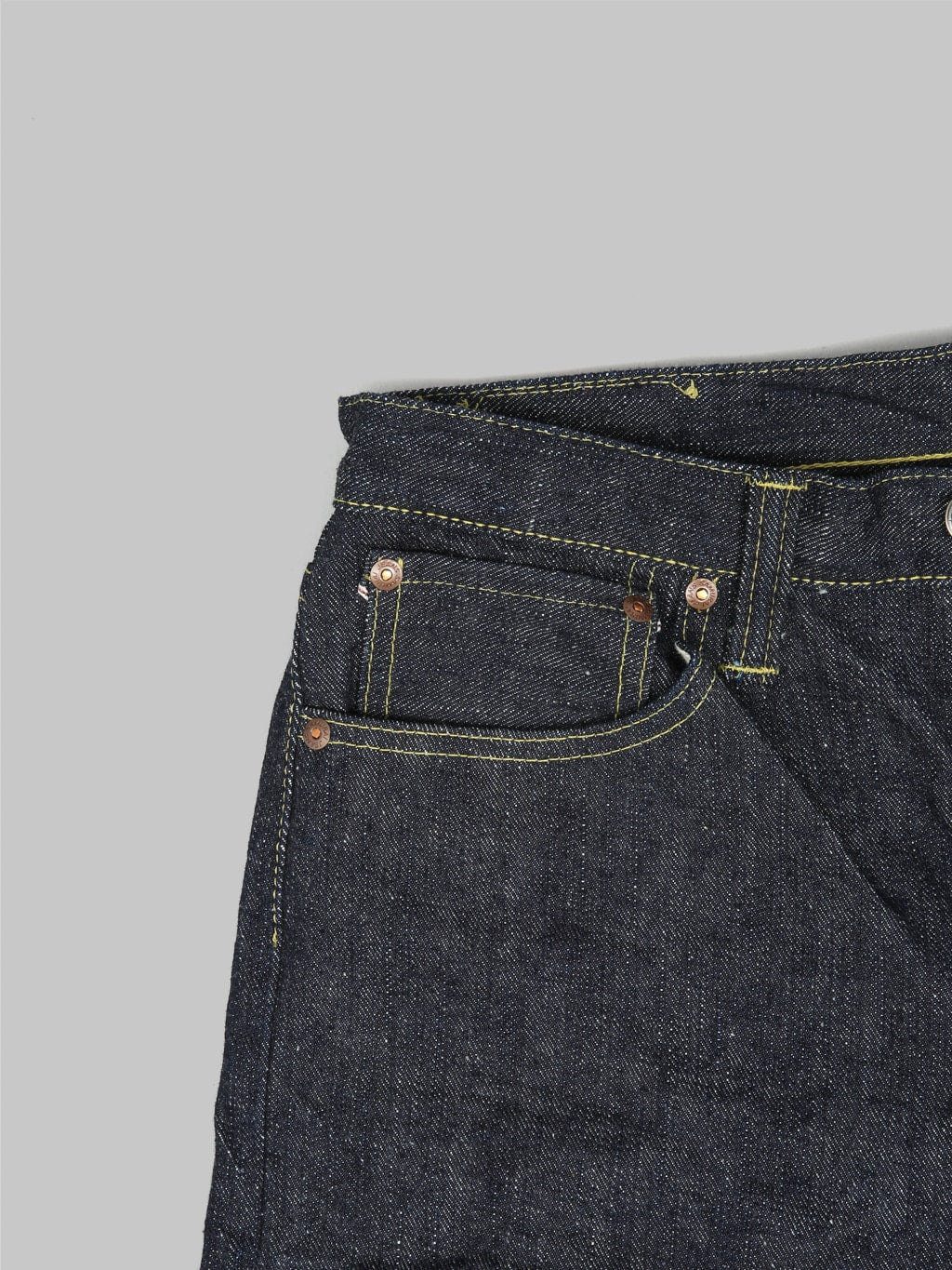 samurai jeans s140vxj jin left hand twill selvedge jeans coin pouch