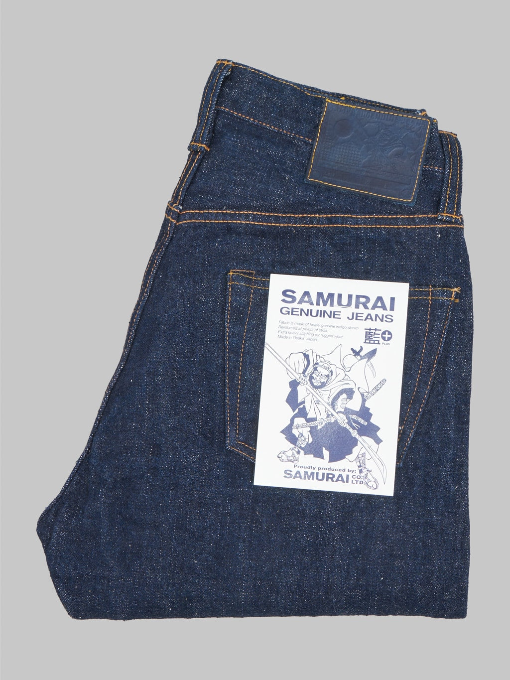 samurai jeans s211ax ai benkei natural indigo 18oz relaxed tapered jeans