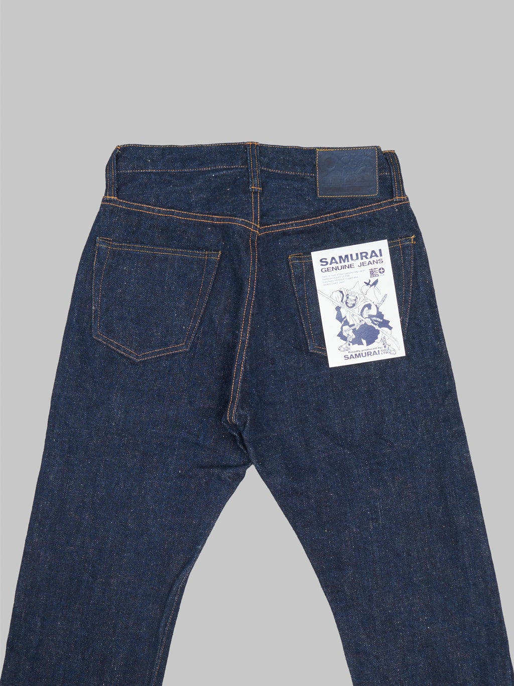 samurai jeans s211ax ai benkei natural indigo 18oz relaxed tapered jeans pockets