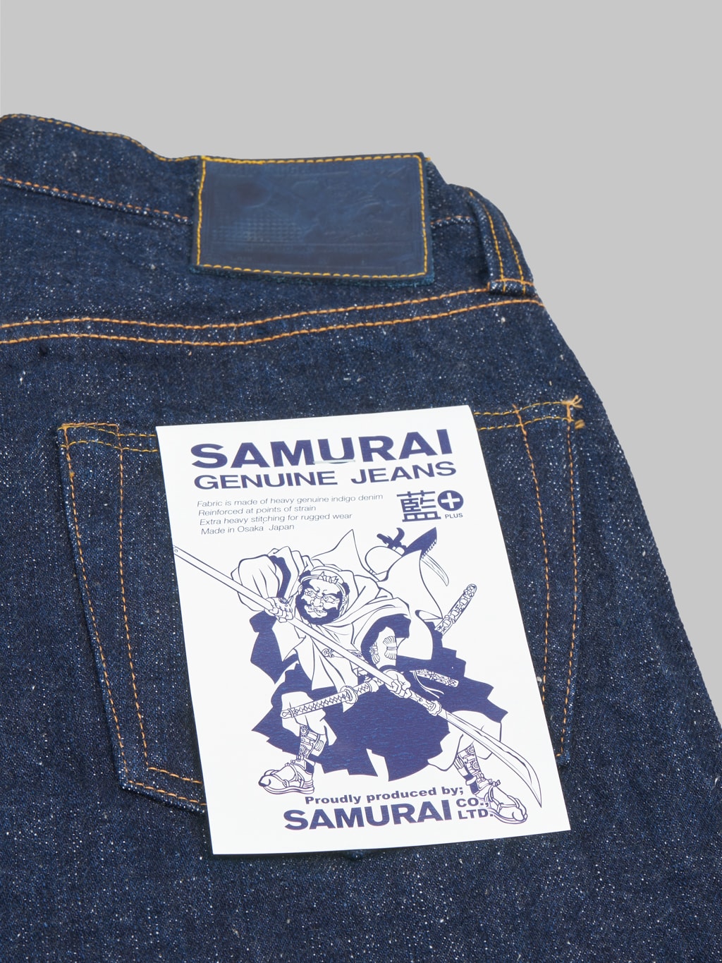 samurai jeans s211ax ai benkei natural indigo 18oz relaxed tapered jeans flasher