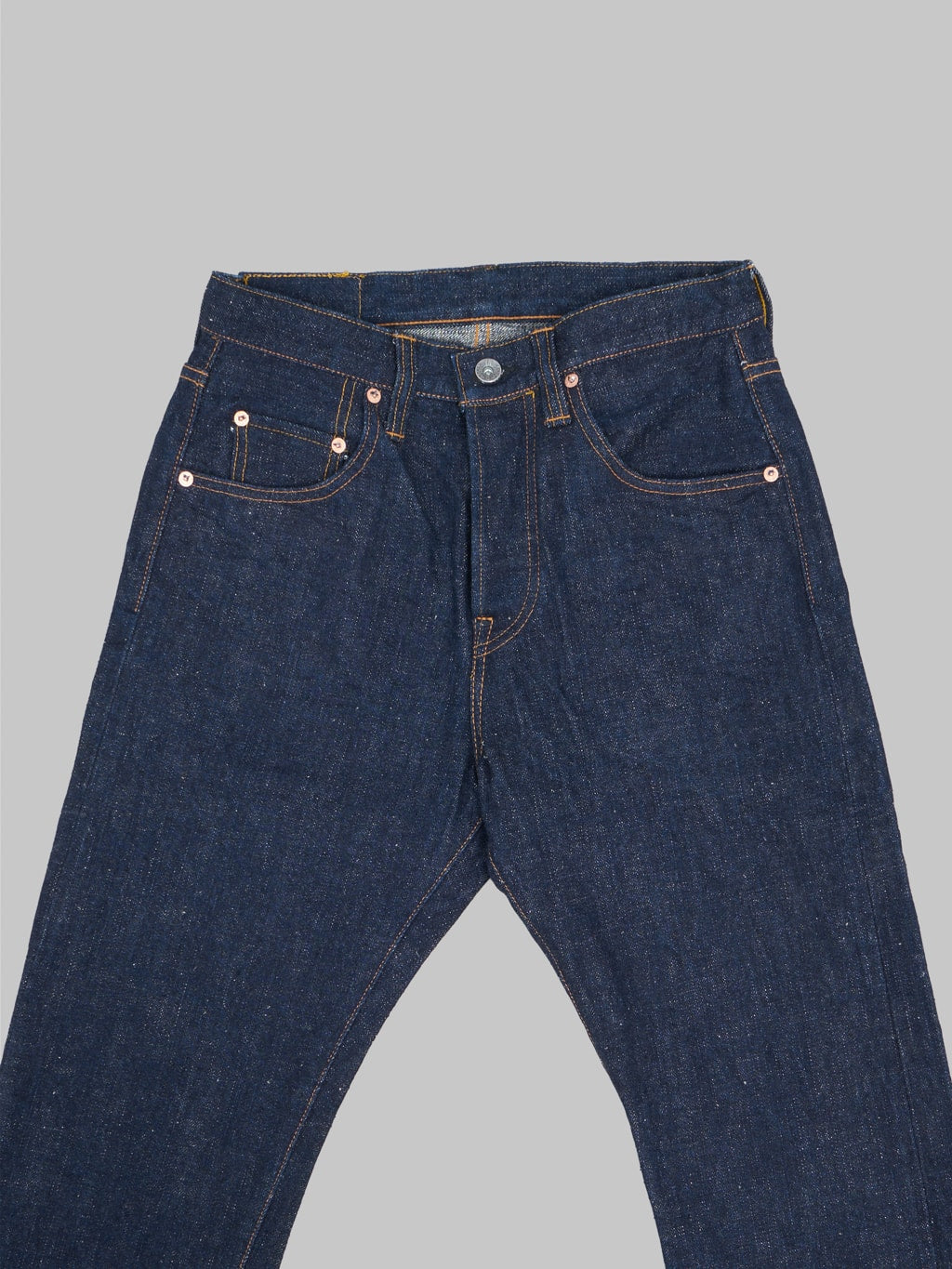 samurai jeans s211ax ai benkei natural indigo 18oz relaxed tapered jeans waist