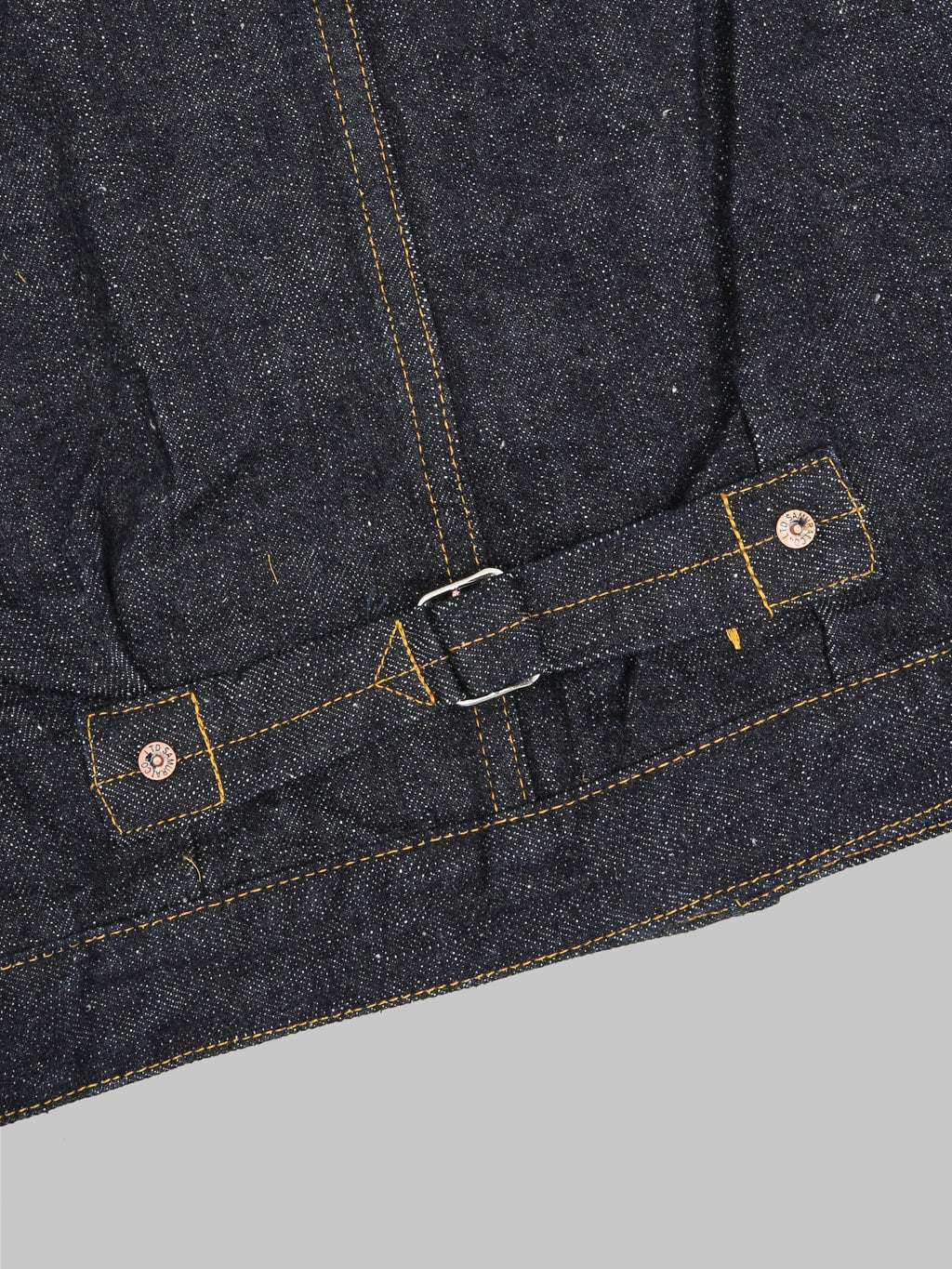 samurai jeans s556vx denim type 1 selvedge jacket stitching