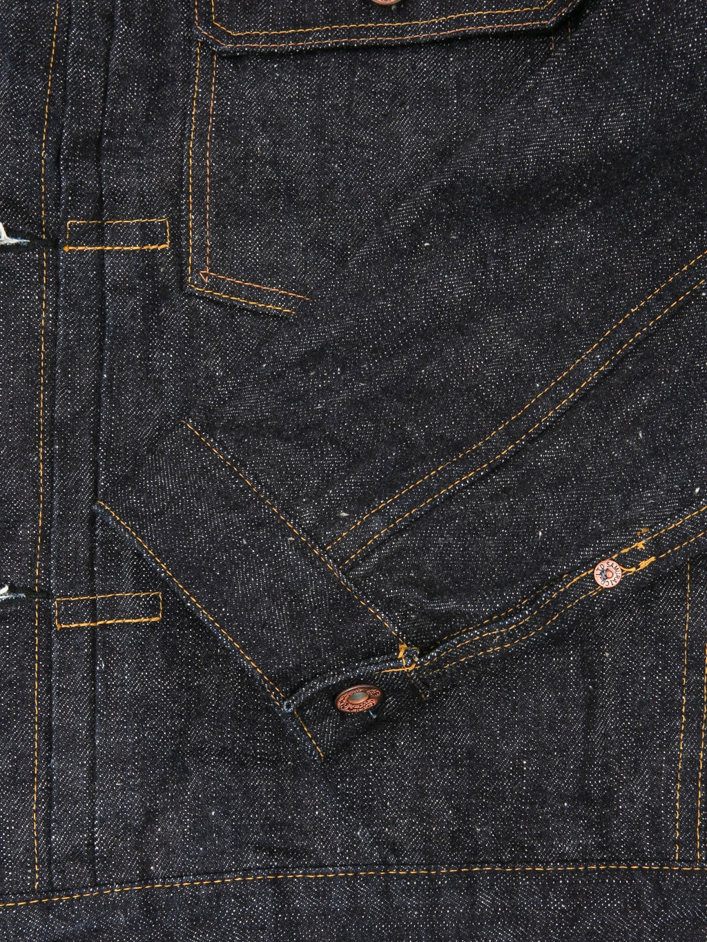 samurai jeans s556vx denim type 1 selvedge jacket cuff