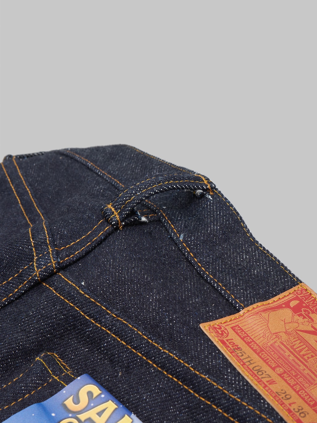 samurai jeans s710xx 25oz 25th anniversary selvedge jeans belt loop