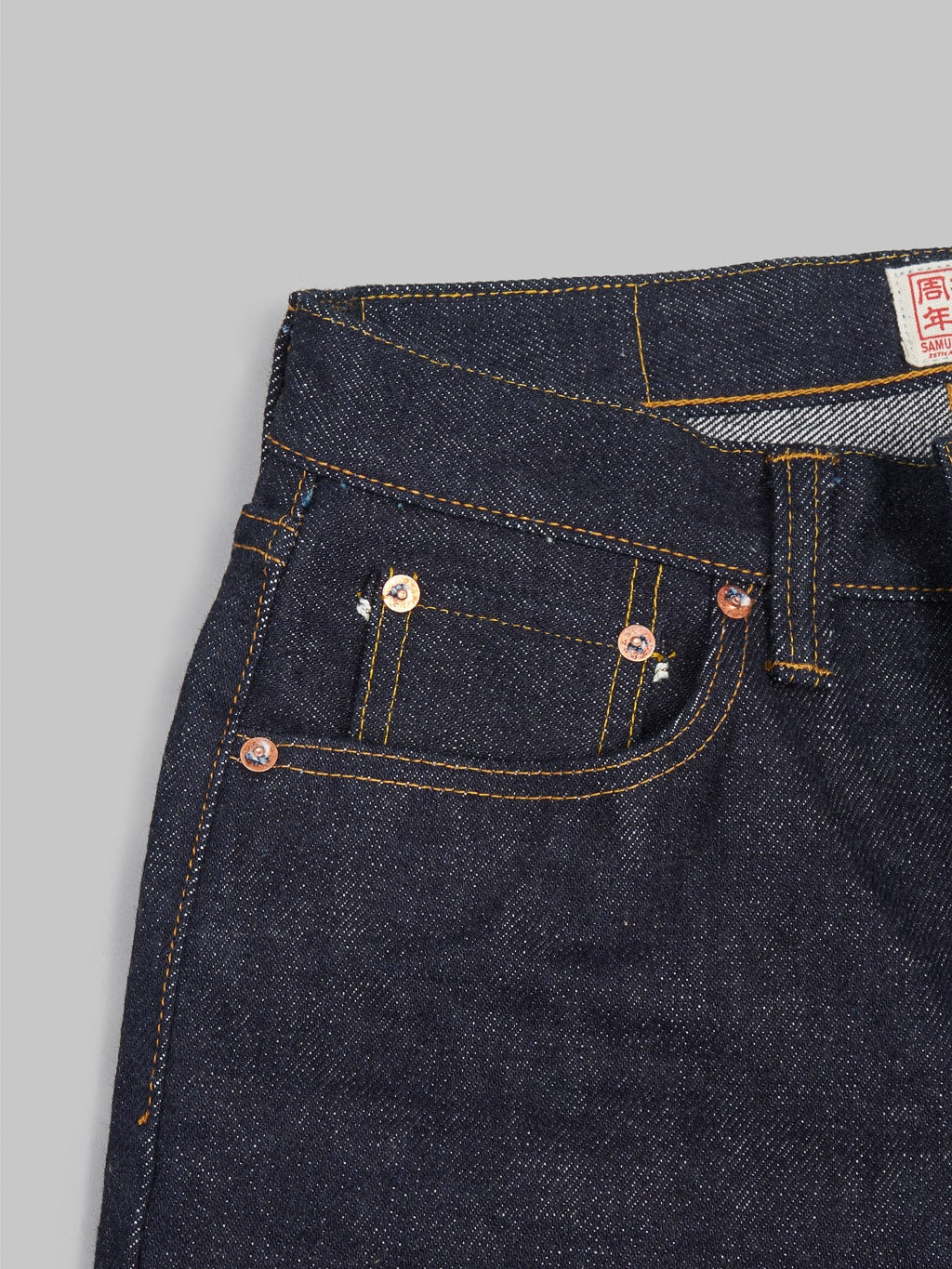 samurai jeans s710xx 25oz 25th anniversary selvedge jeans coin pocket