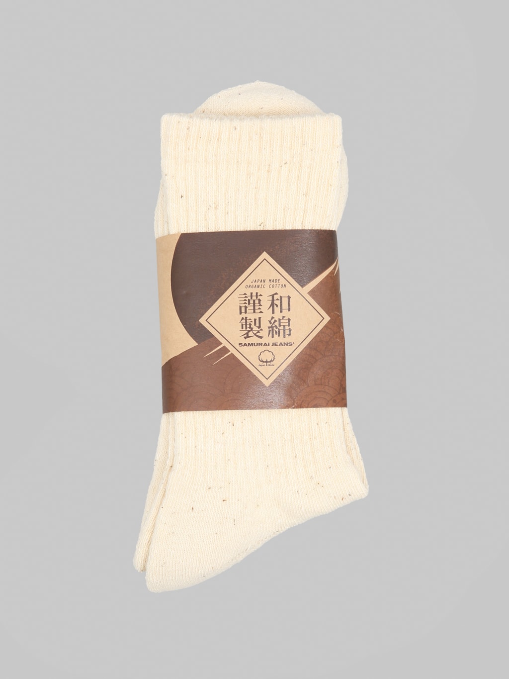 Samurai Jeans SJKS SC02 Samurai Cotton Socks Natural
