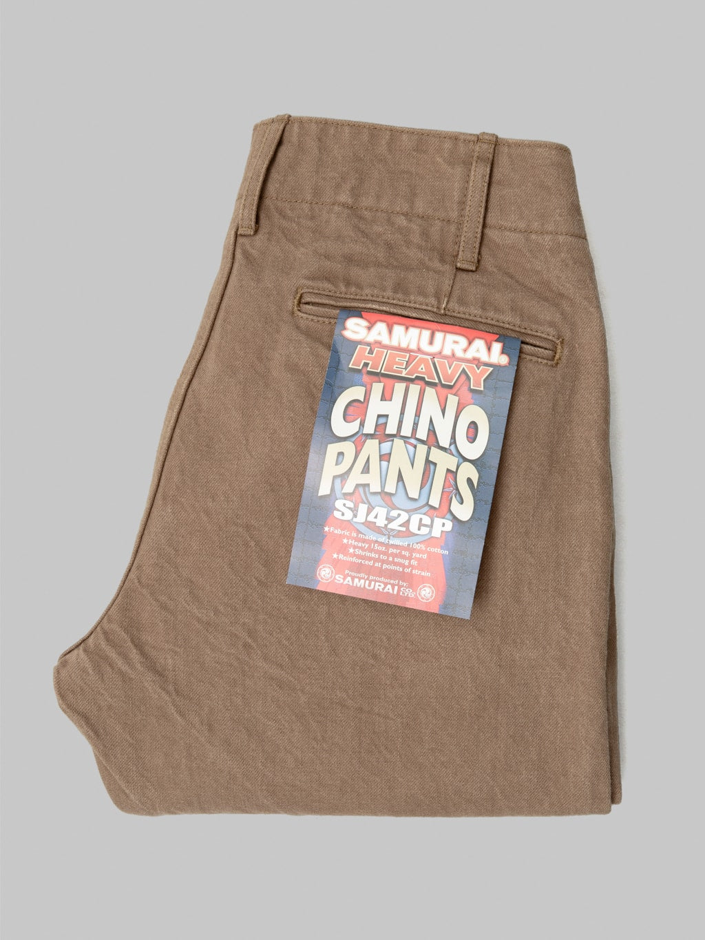 Samurai Jeans SJ42CP 15oz Heavy Chino Slim Straight 100 cotton