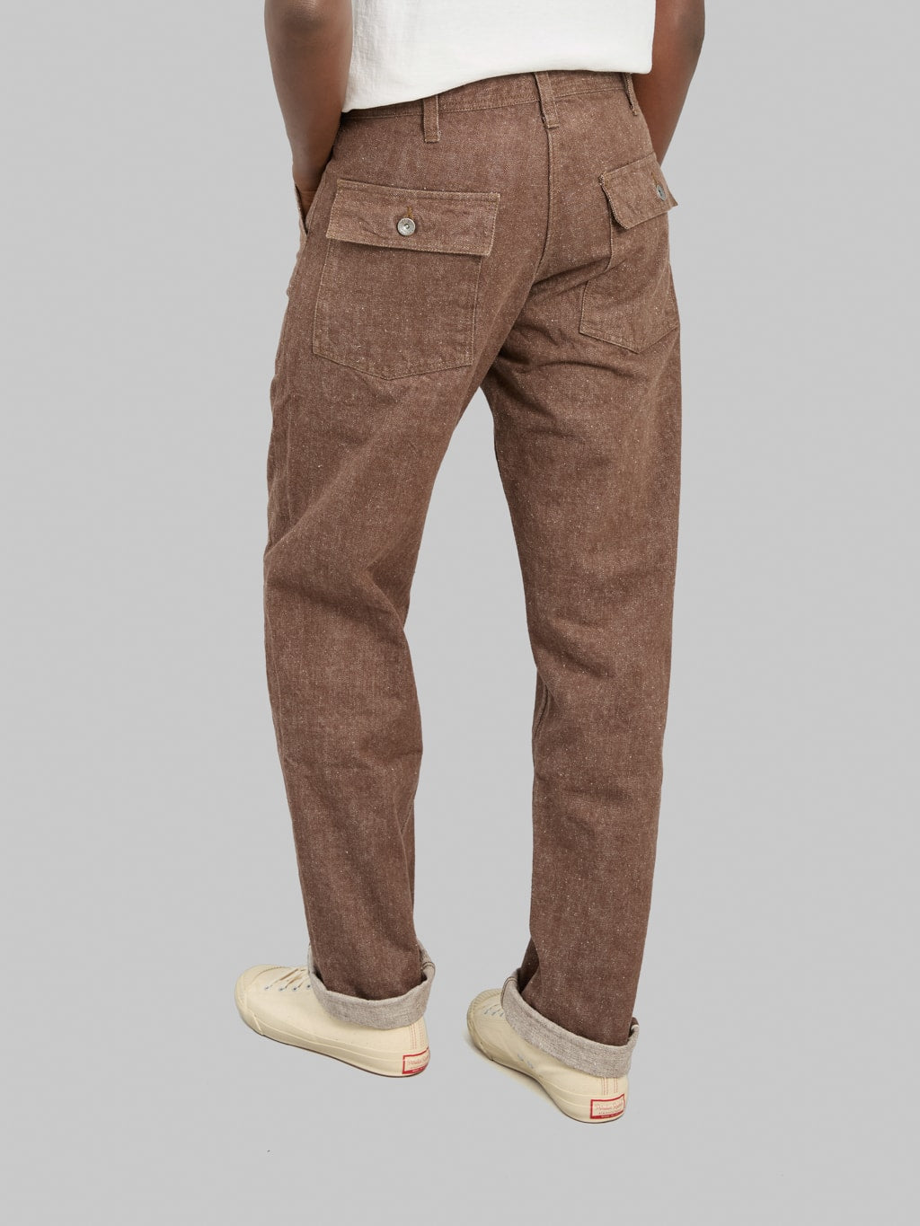 Samurai Jeans SJ52BR 15oz "Kanoko Aimadara" Baker Pants Brown
