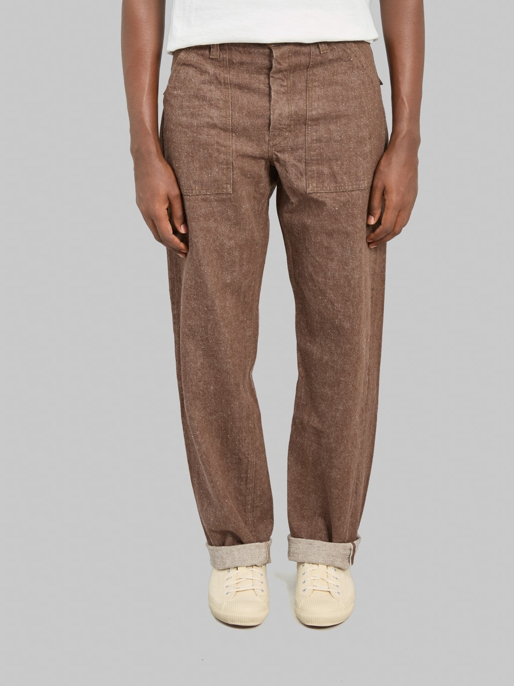 Samurai Jeans SJ52BR 15oz "Kanoko Aimadara" Baker Pants Brown