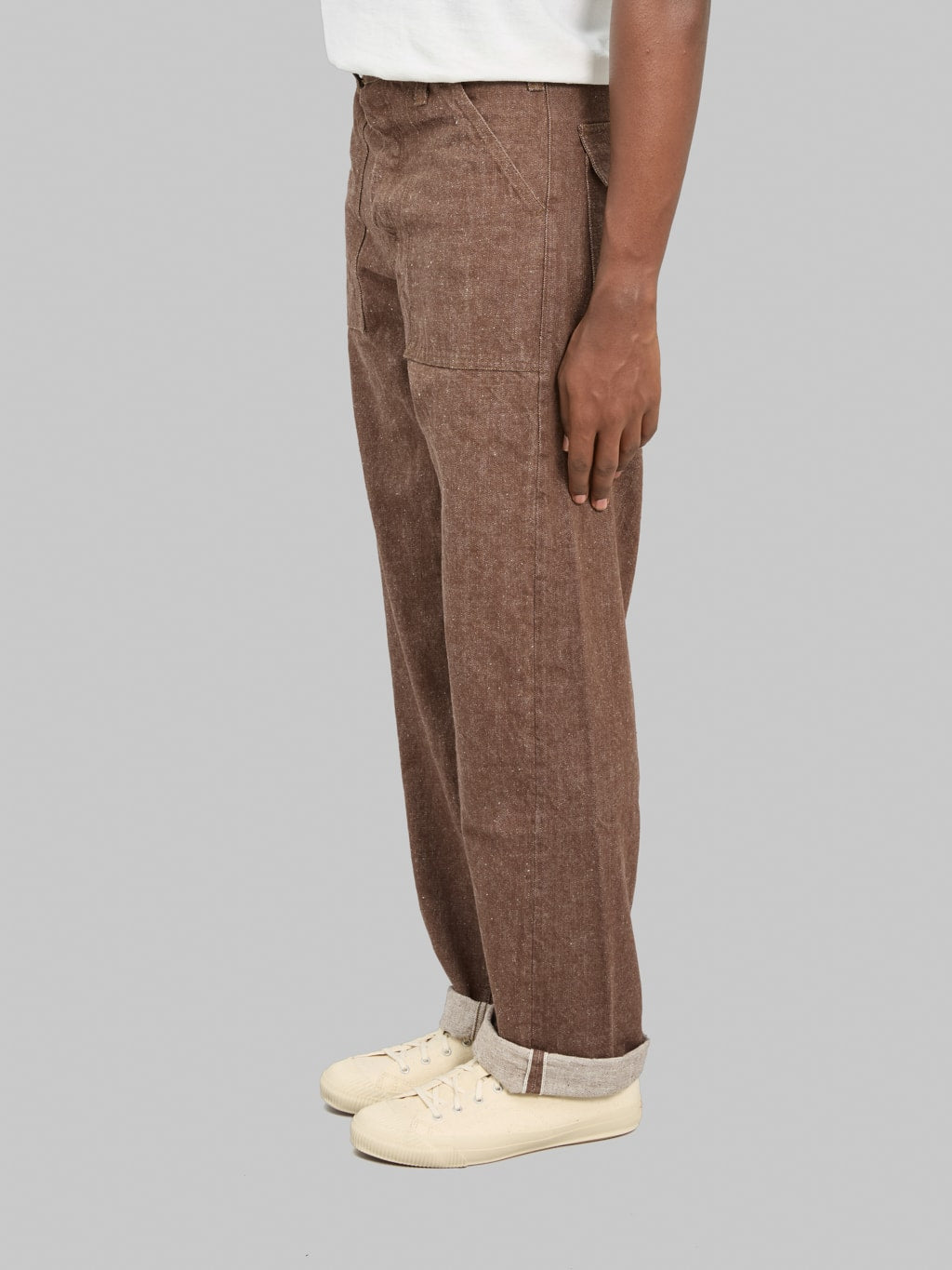 Samurai Jeans SJ52BR 15oz "Kanoko Aimadara" Baker Pants Brown