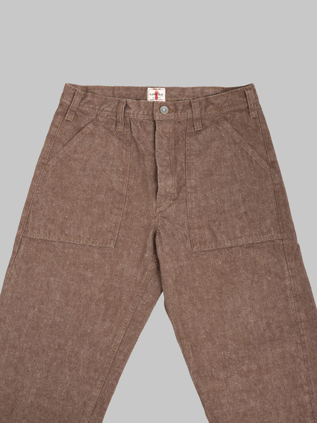 Samurai Jeans SJ52BR 15oz "Kanoko Aimadara" Baker Pants Brown