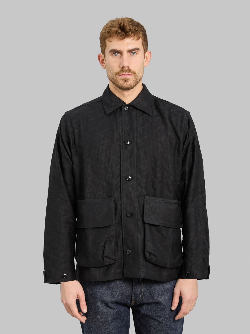 Samurai Jeans SJCJK25-SP Jagged Deck Cloth Jacket Black