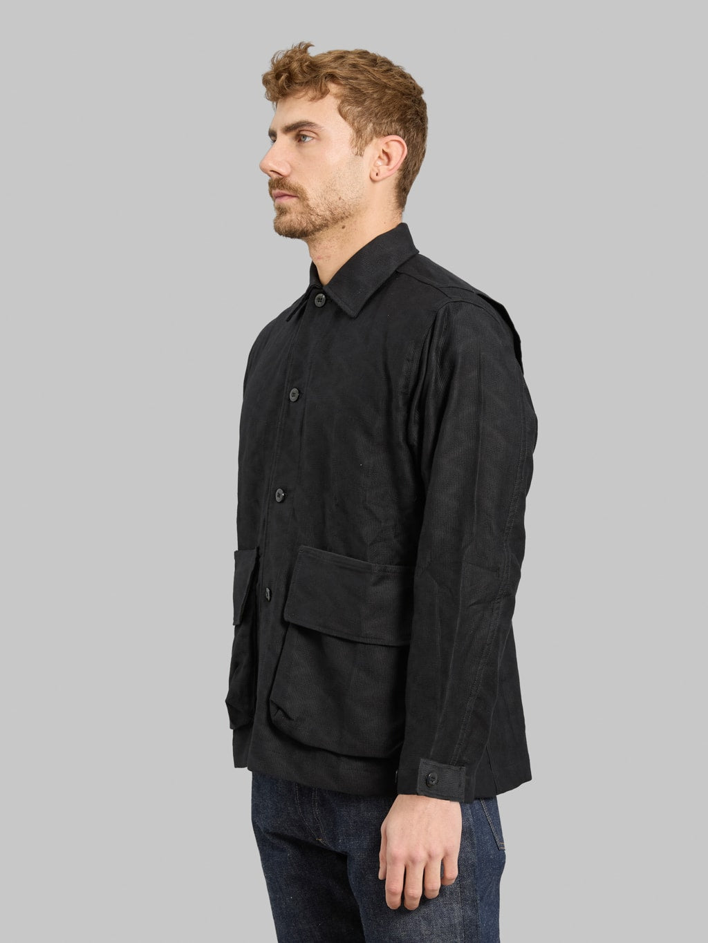 Samurai Jeans SJCJK25-SP Jagged Deck Cloth Jacket Black