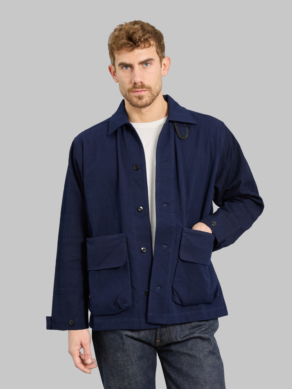 Samurai Jeans SJCJK25-YR Indigo Jacket | Japanese Indigo Workwear