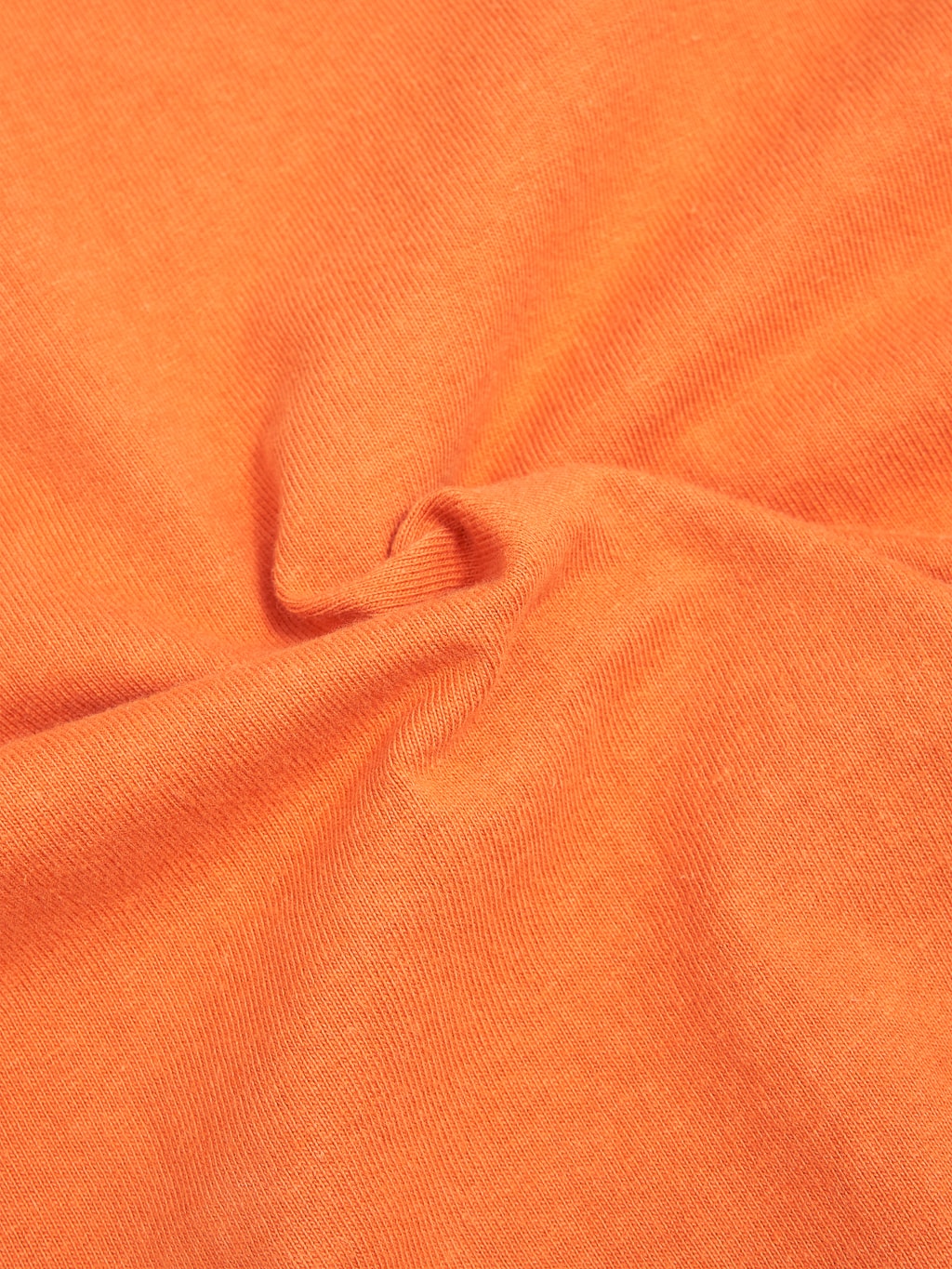 Samurai jeans solid plain heavyweight tshirt orange cotton fabric
