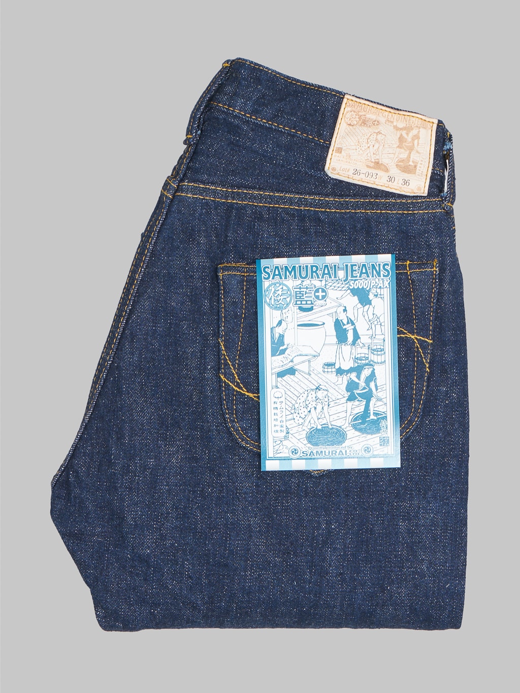Samurai Jeans S000JP-AX "Ai Plus x Yamato Model" 18oz Slim Straight Jeans