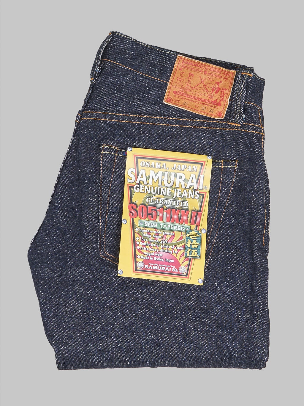 samurai s0511xxii texas cotton slim tapered jeans made in okayama