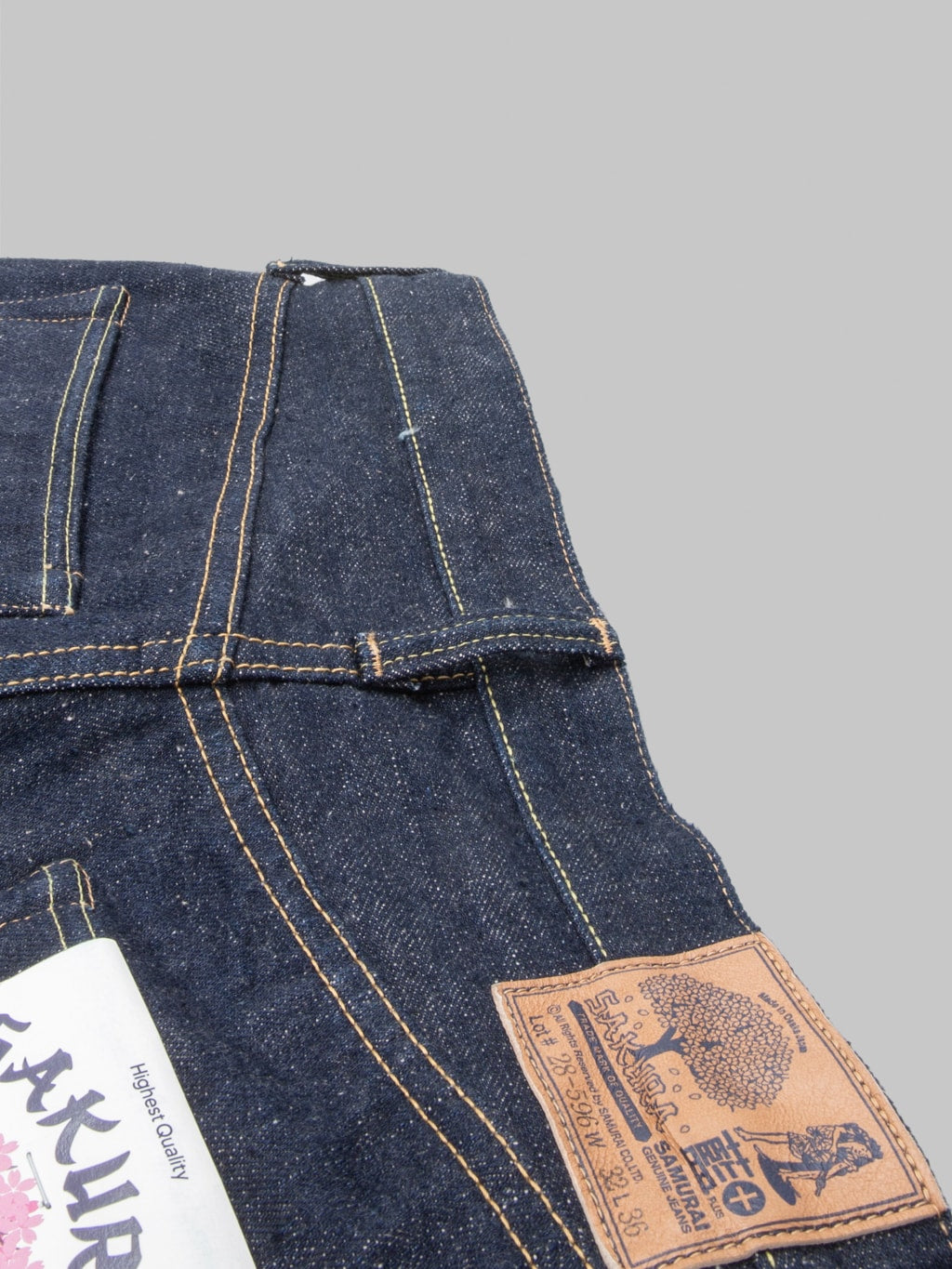Samurai Jeans S500AX AI Plus Sakura 18oz Regular Straight belt loop