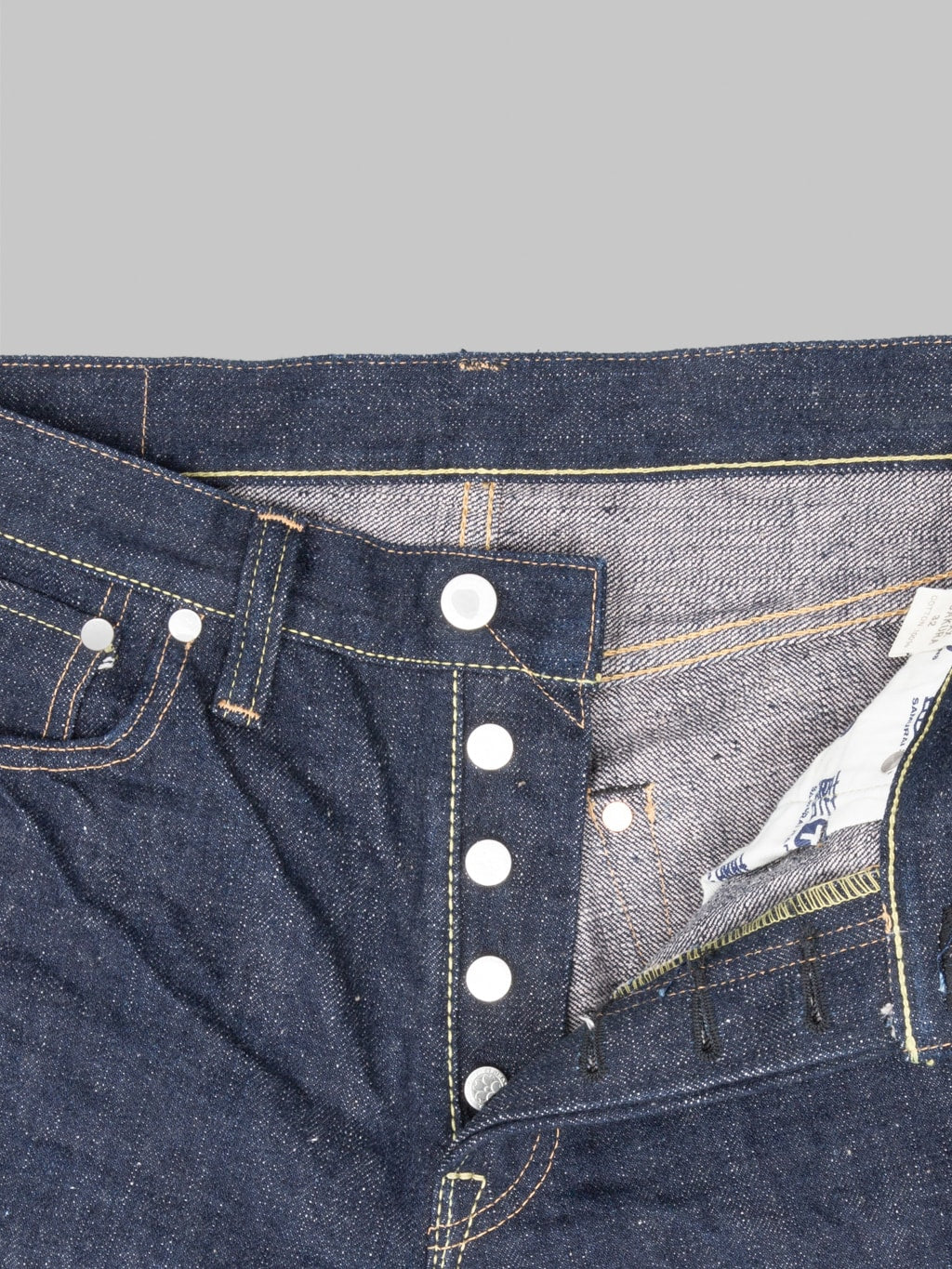 Samurai Jeans S500AX AI Plus Sakura 18oz Regular Straight buttons