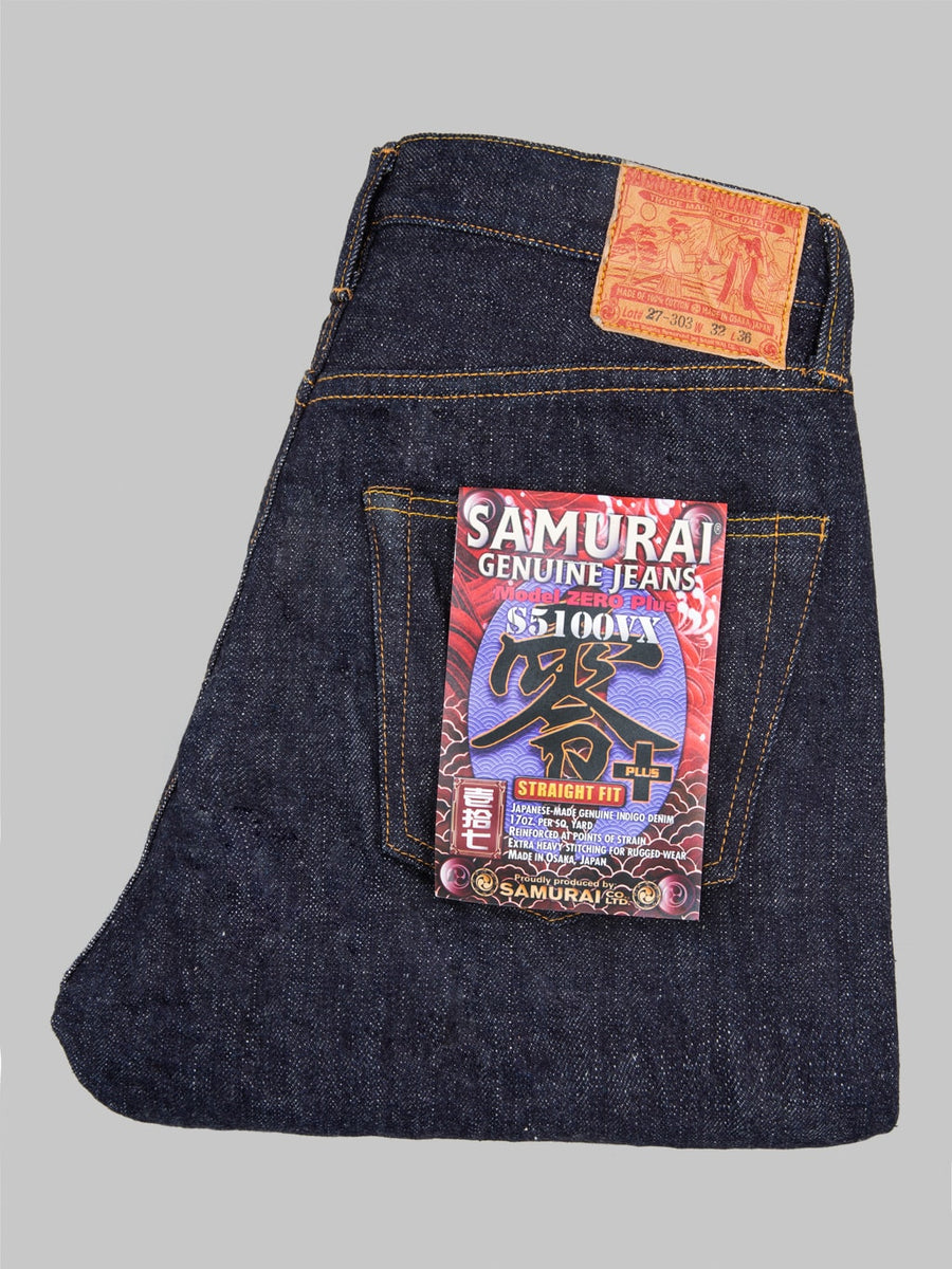 Samurai Jeans 17oz Zero+ High Rise Regular Straight Selvedge Denim