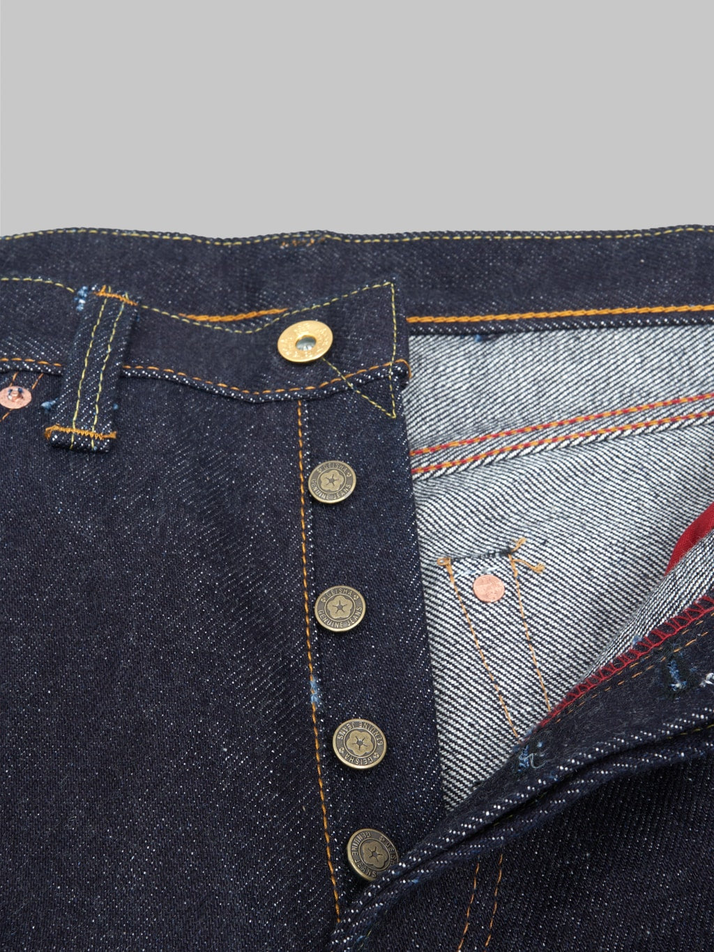 samurai s510xx25oz yari no mataza 25oz regular straight selvedge jeans buttons