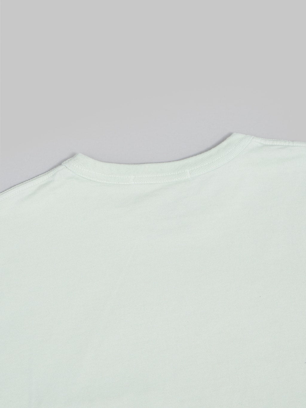 seuvas cotton crew neck tshirt matcha  back collar