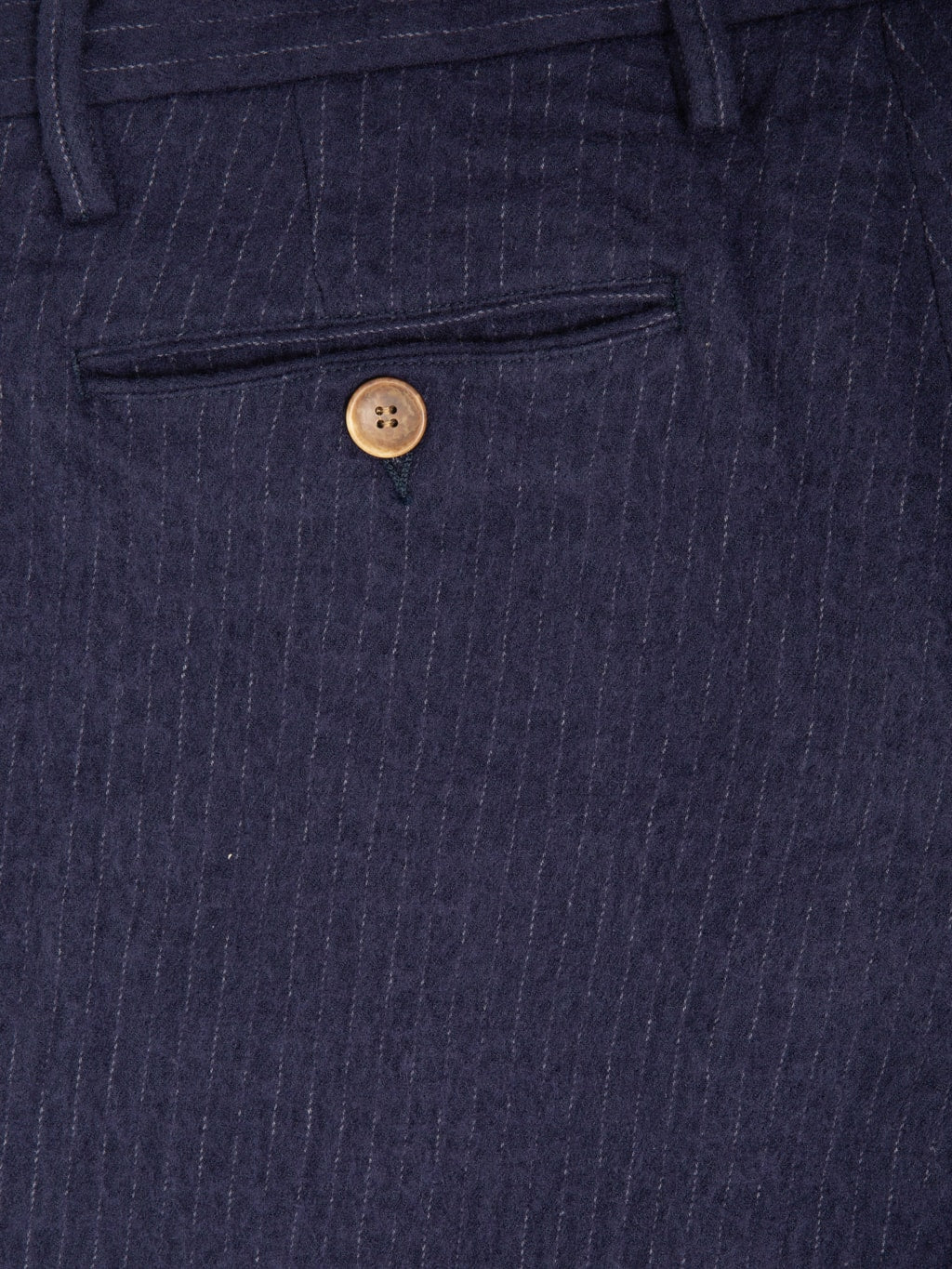 Seuvas C/W Tapered 2-Tuck Trousers Navy button pocket