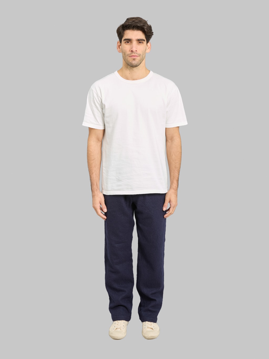 Seuvas C/W Tapered 2-Tuck Trousers Navy
