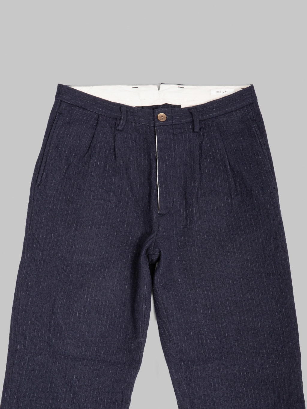 Seuvas C/W Tapered 2-Tuck Trousers Navy