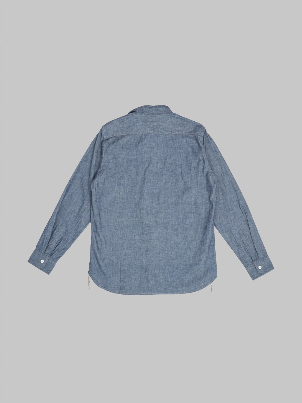 seuvas selvedge indigo chambray work shirt  back