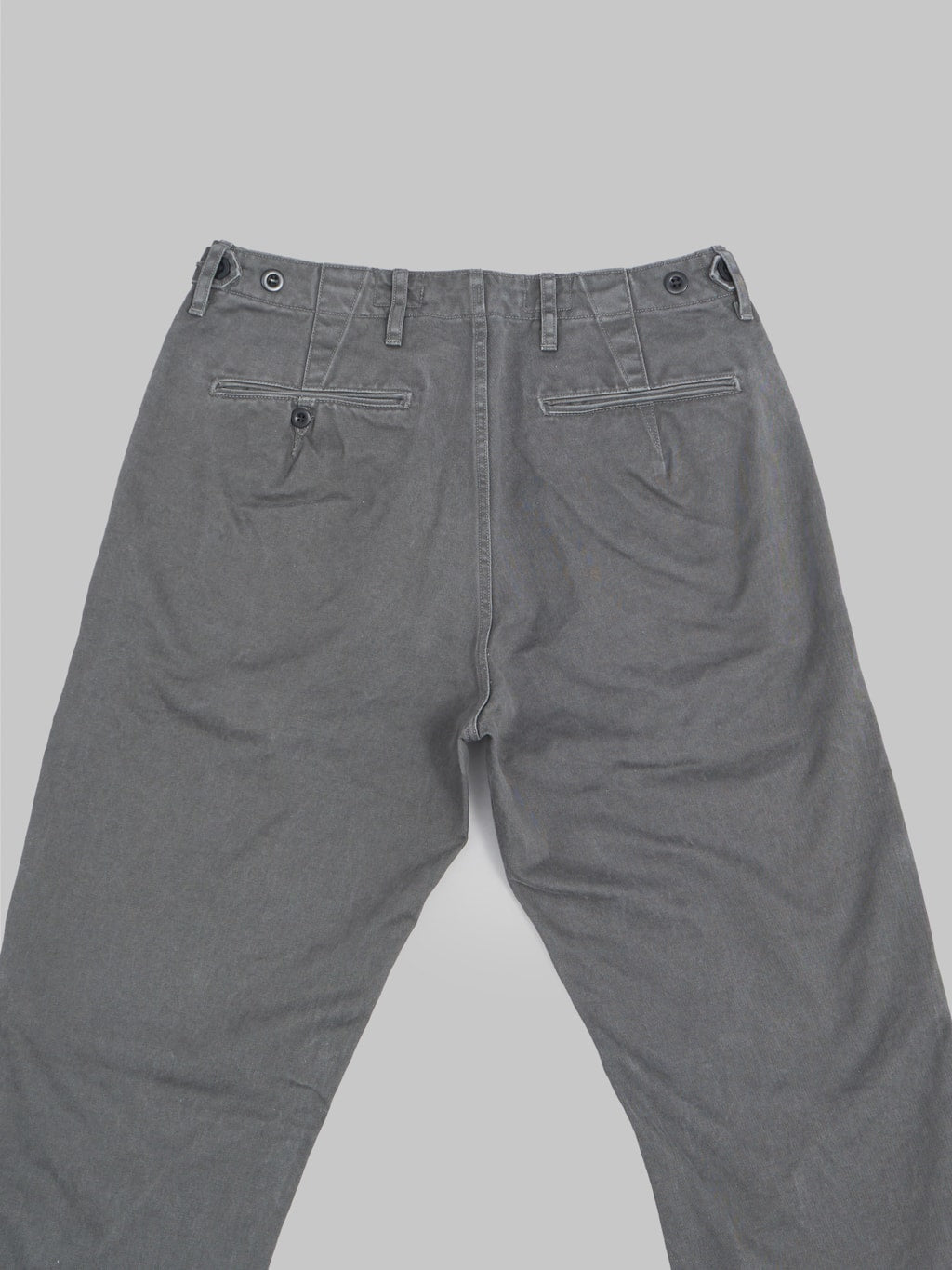 stevenson overall colts chinos v2 charcoal back details