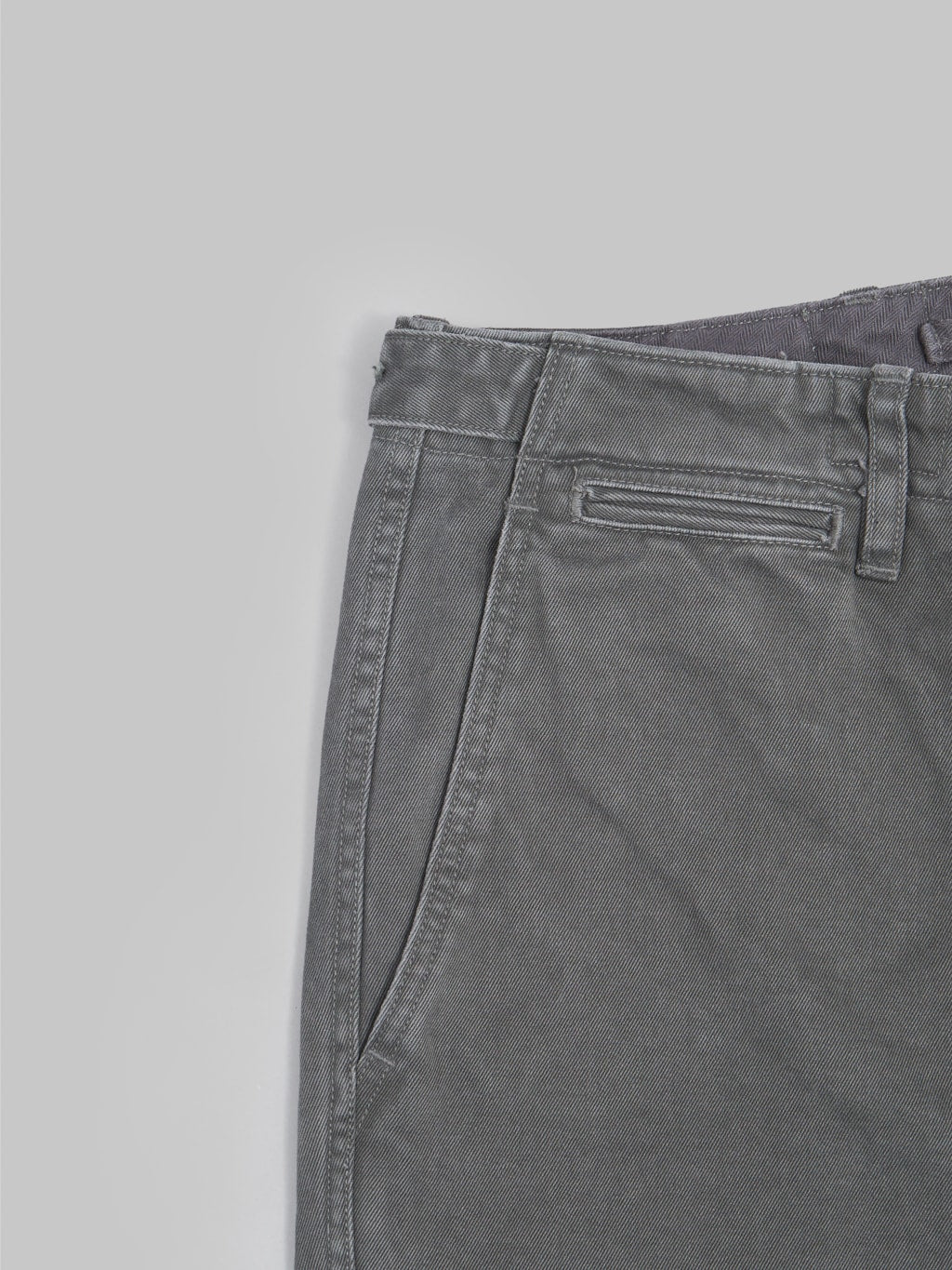 stevenson overall colts chinos v2 charcoal side pocket