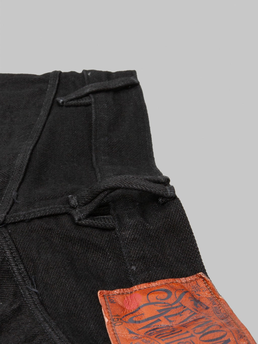 Stevenson Overall Co. Encinitas 150 12oz Solid Black Regular Straight Jeans