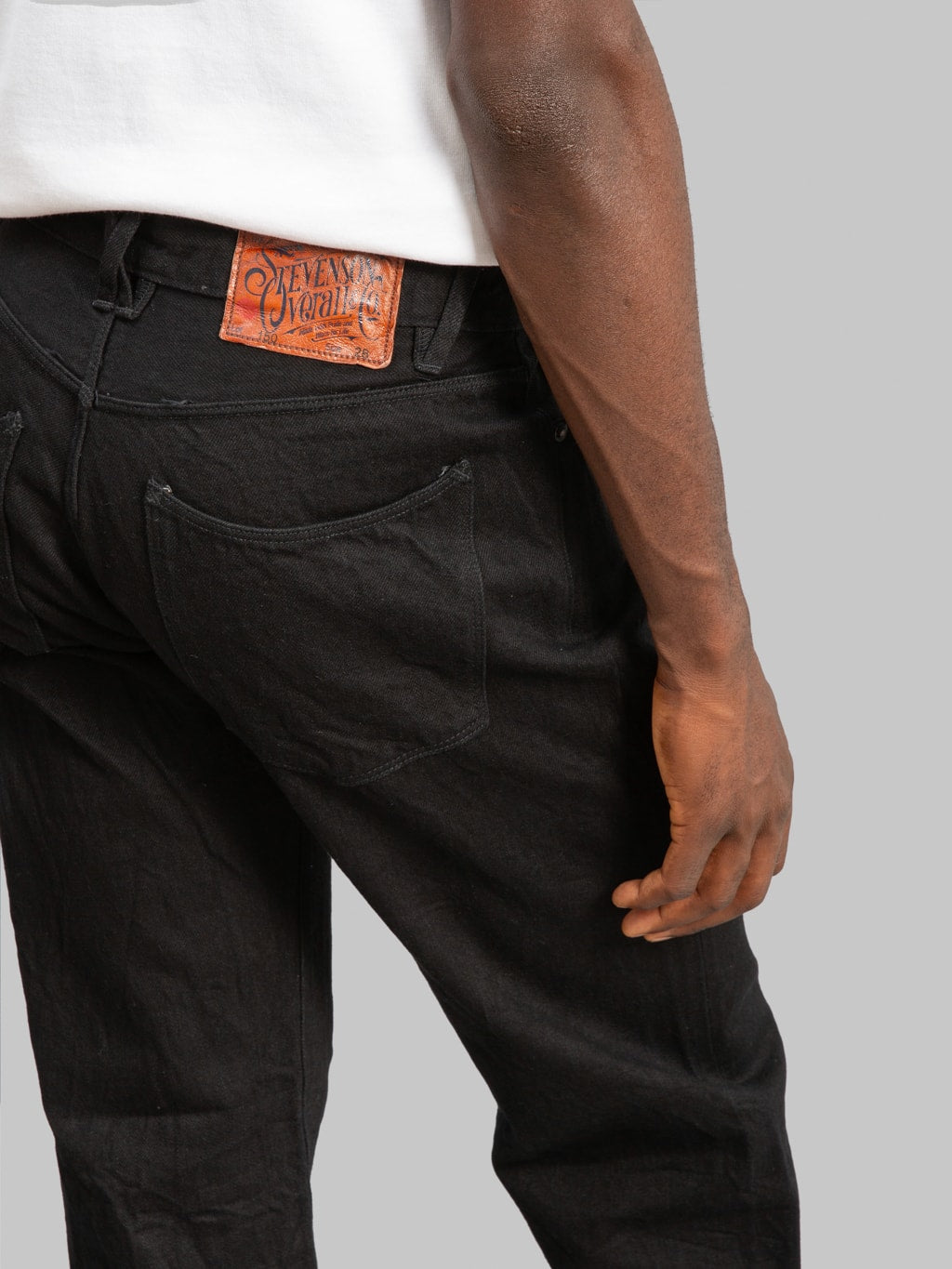 Stevenson Overall Co. Encinitas 150 12oz Solid Black Regular Straight Jeans