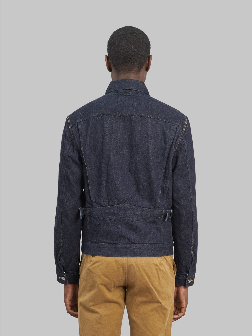 stevenson overall stockman cowboy indigo denim jacket front back fit