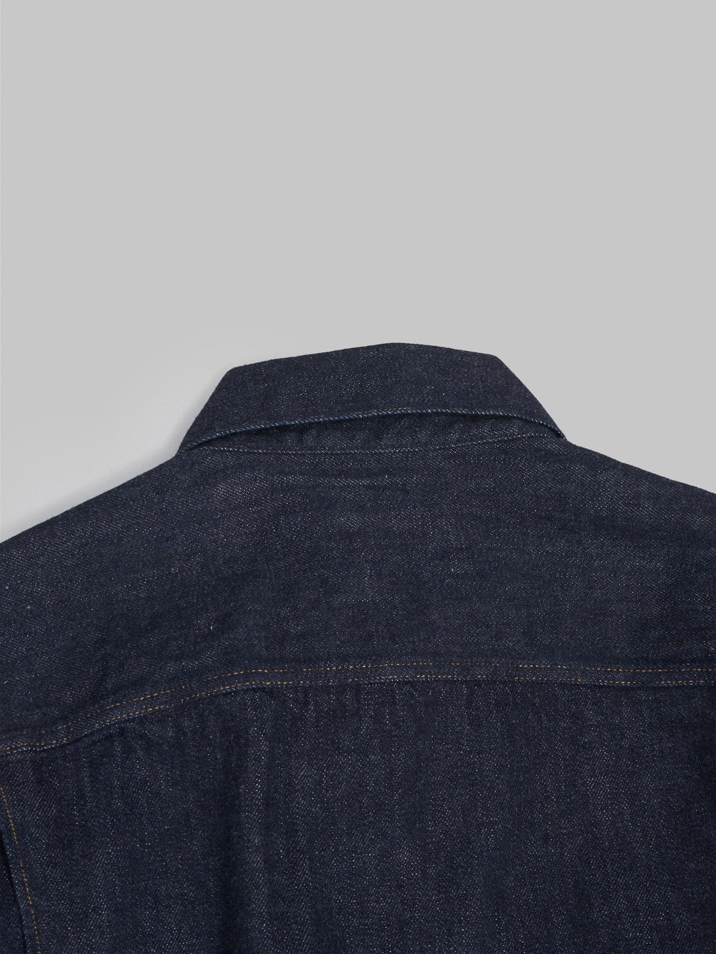 stevenson overall stockman cowboy indigo denim jacket back yoke