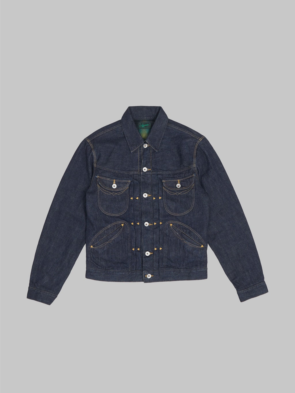 stevenson overall stockman cowboy indigo denim jacket front