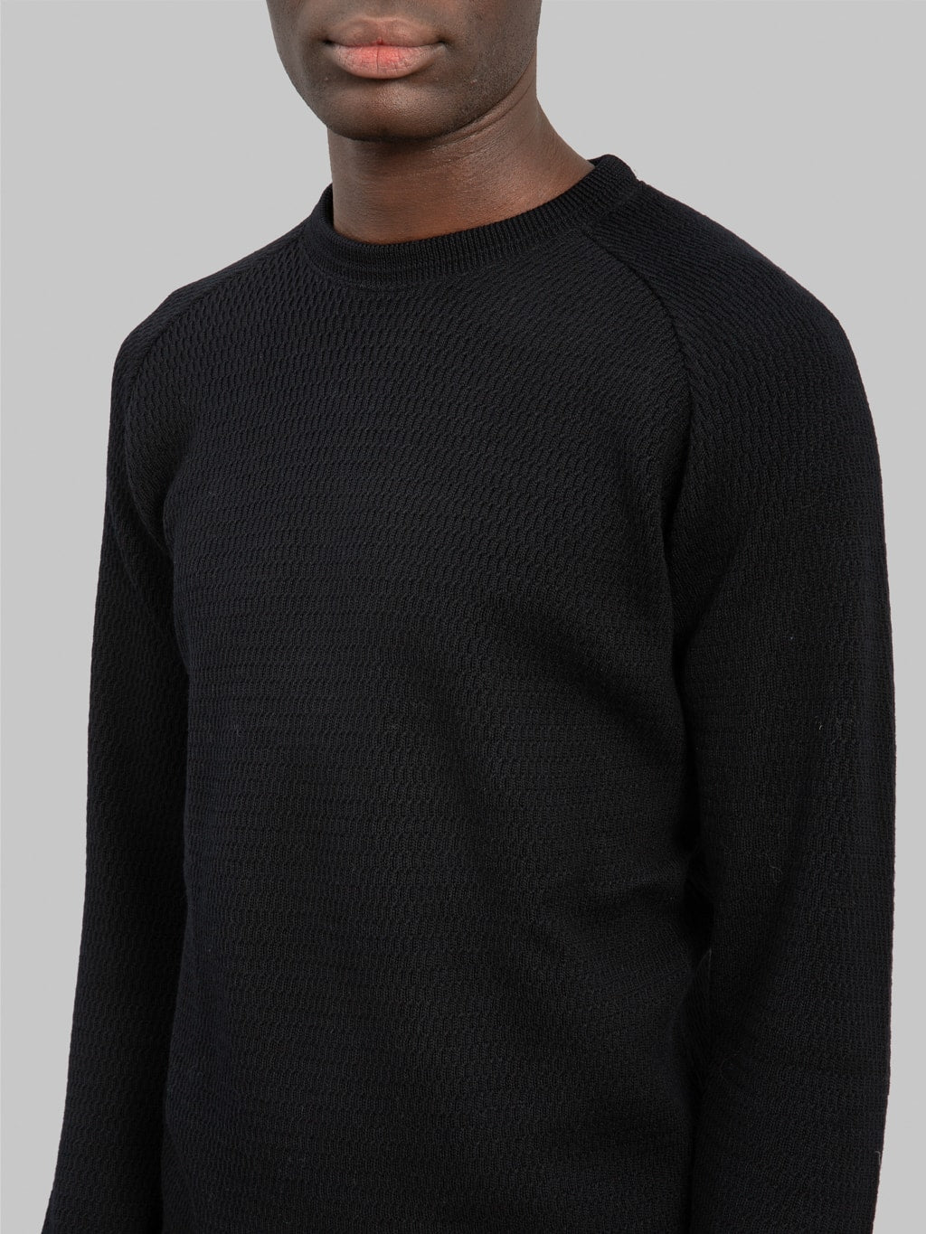 Stevenson Overall Co. Merino Wool Thermal Long Sleeve Shirt Black