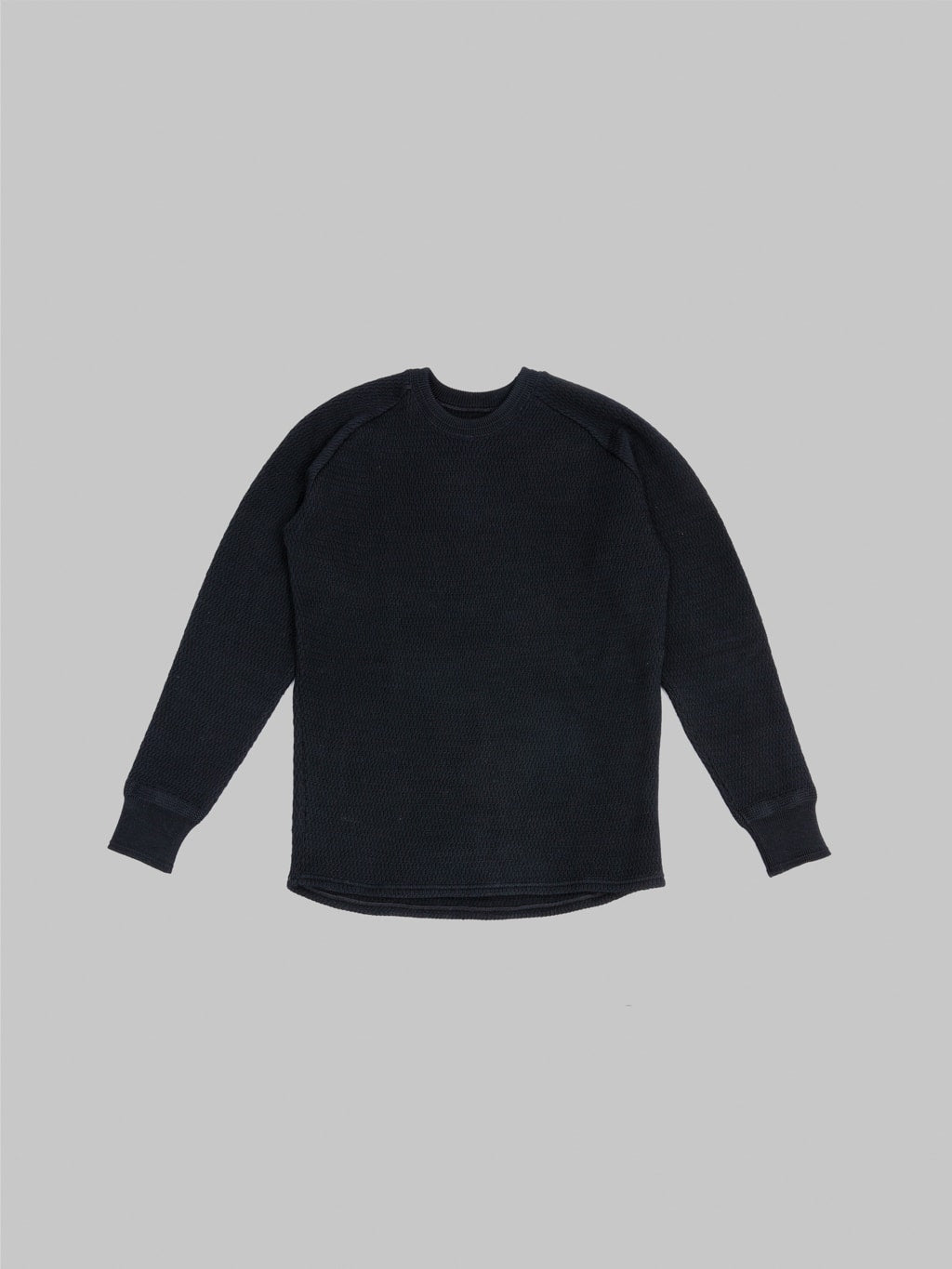 Stevenson Overall Co. Merino Wool Thermal Long Sleeve Shirt Black