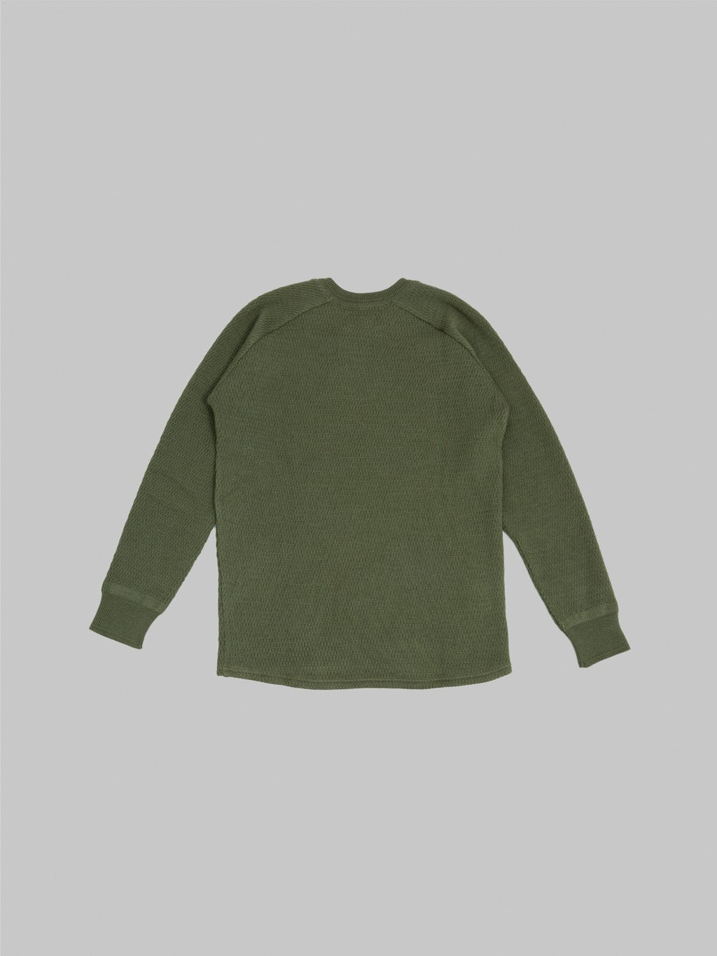 Stevenson Overall Co. Merino Wool Thermal Long Sleeve Shirt Olive