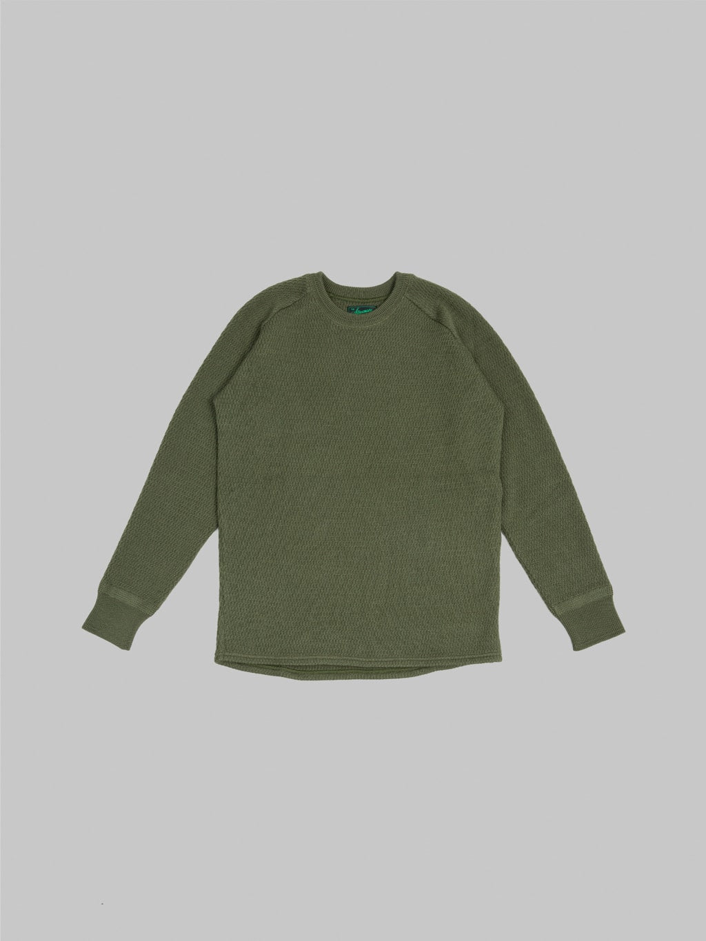 Stevenson Overall Co. Merino Wool Thermal Long Sleeve Shirt Olive