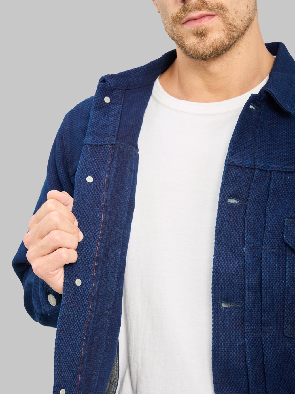 Studio D'Artisan 4619 14oz Sashiko Denim Type II Jacket