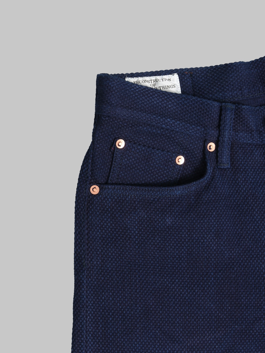 Studio DArtisan 1907 14oz Sashiko Regular Straight Jeans coin pocket