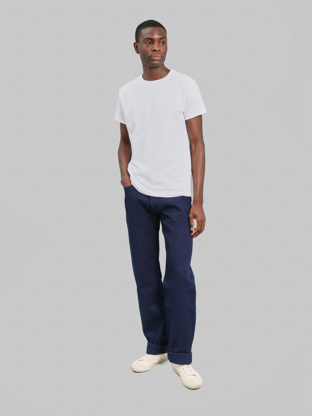 Studio D'Artisan "1907" 14oz Sashiko Regular Straight Jeans - Redcast Heritage Co.