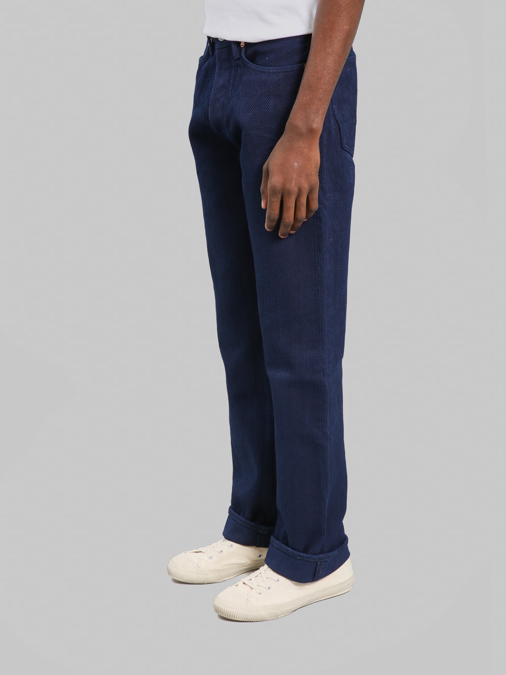 Studio DArtisan 1907 14oz Sashiko Regular Straight Jeans side