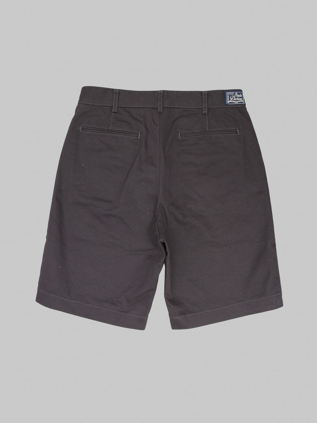 Studio D'Artisan 1925 Chino Shorts Carbon Black